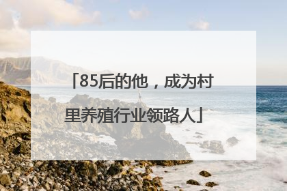 85后的他，成为村里养殖行业领路人